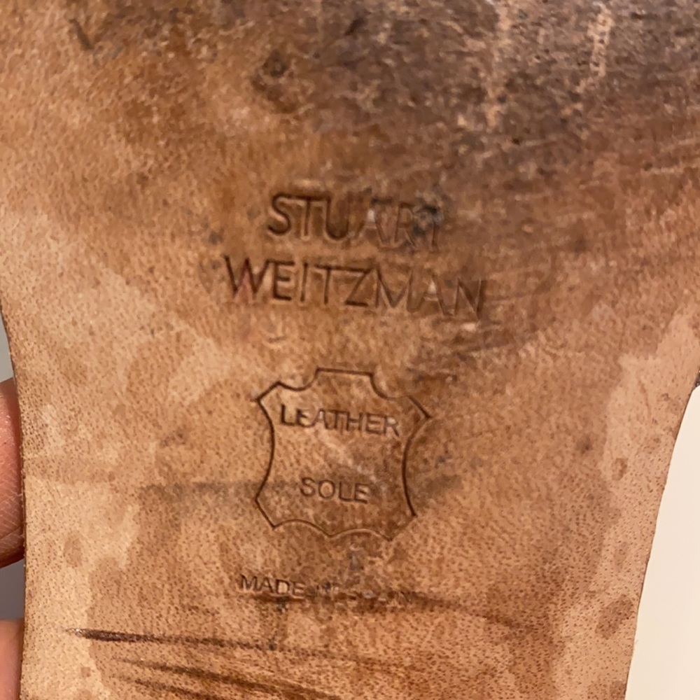 Stuart Weitzman Gold Slides 6.5 - image 6